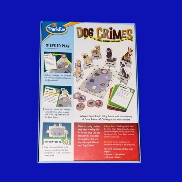 ThinkFun Dog Crimes Board Game Complete - Picture 6 of 7